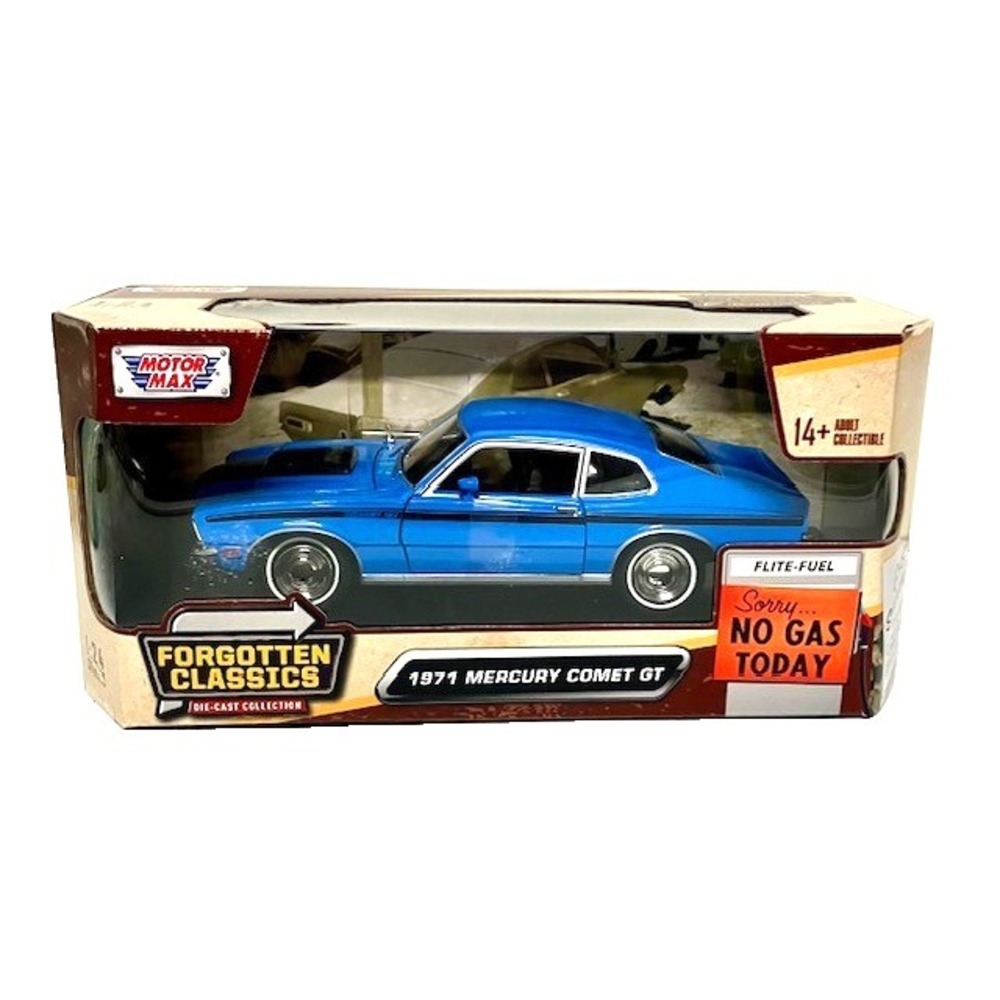 1971 Mercury Comet Gt Blue 1/24‎ DIECAST MODEL CAR BY MOTORMAX